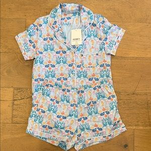 Roller Rabbit Sea Print Pajama Short Set